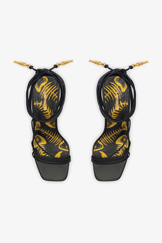 Nadia Sandal In Black Leather