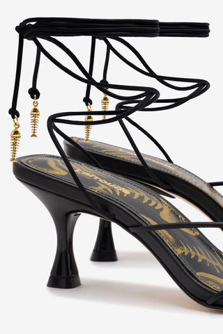 Nadia Sandal In Black Leather