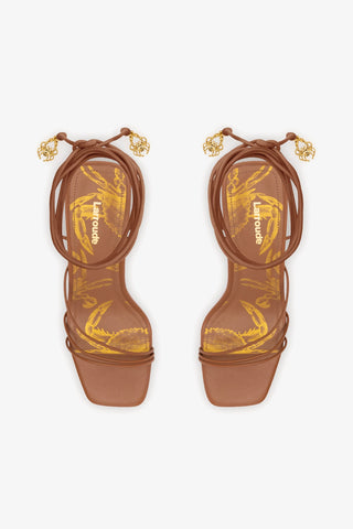 Nadia Sandal In Caramel Leather