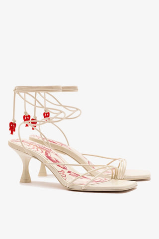 Sandália Nadia Couro Off White Womens - Shoes - Sandals Larroudé