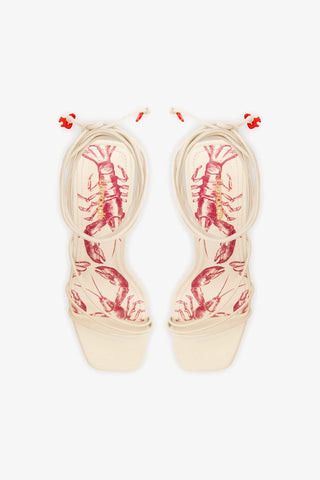 Nadia Sandal In Ivory Leather
