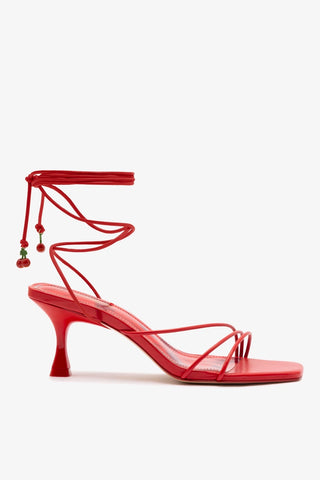 Sandália Nadia Couro Vermelho Womens - Shoes - Sandals Larroudé