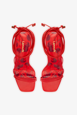 Sandália Nadia Couro Vermelho Womens - Shoes - Sandals Larroudé