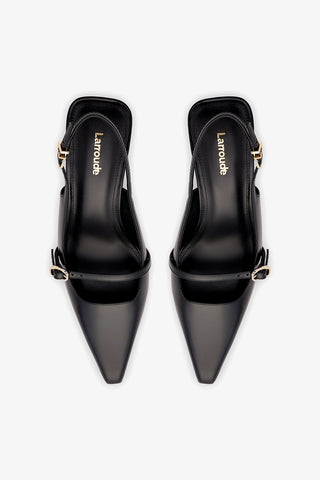 Slingback Ines Couro Preto