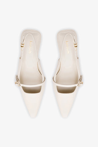 Slingback Ines Couro Off White