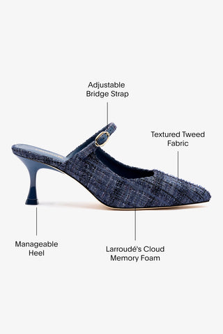 Ines Mule In Marlin Tweed