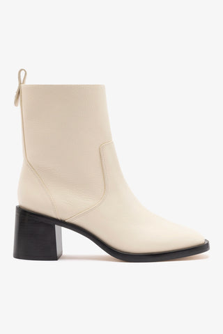 Bota Ricky Mini Couro Off White