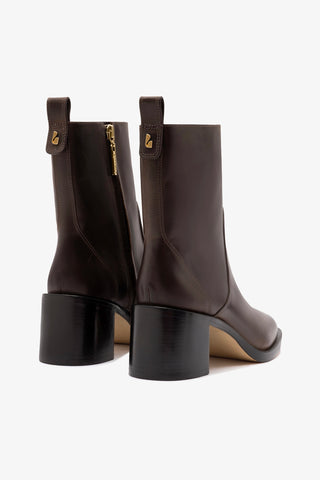 Bota Ricky Mini Couro Marrom