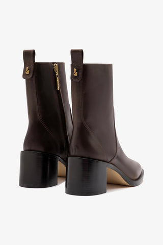 Bota Ricky Mini Couro Marrom