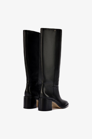Bota Ricky Couro Preto Boot Larroudé