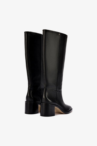 Bota Ricky Couro Preto Womens - Shoes - Boots Larroudé