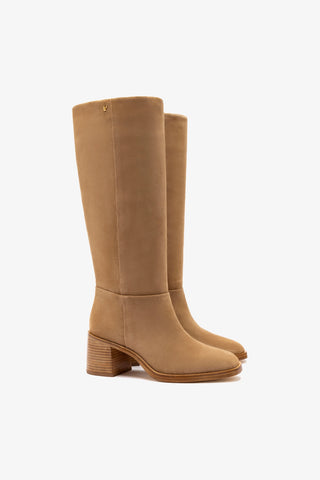 Bota Ricky Camurça Caramelo Boot Larroudé
