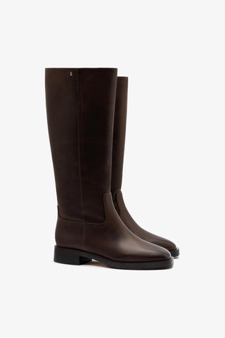 Bota Anne Hi Couro Preto