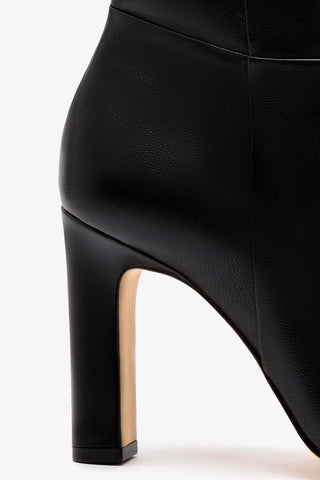 Bota Cindy Hi Couro Preto
