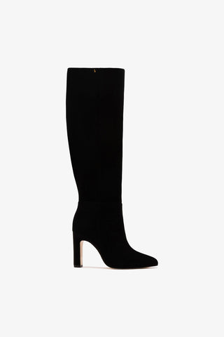 Bota Cindy Hi Camurça Preto Boot Larroudé