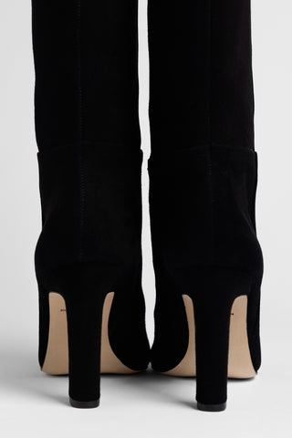 Bota Cindy Hi Camurça Preto Boot Larroudé