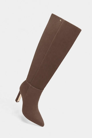 Bota Cindy Hi Camurça Marrom Boot Larroudé
