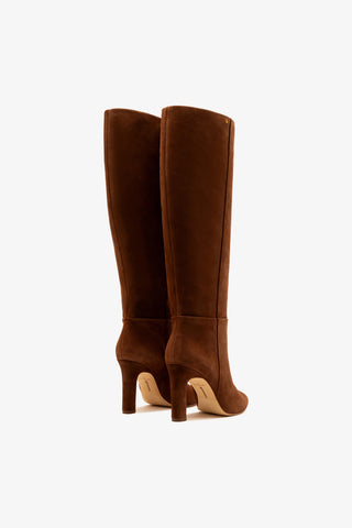 Bota Cindy Hi Camurça Marrom