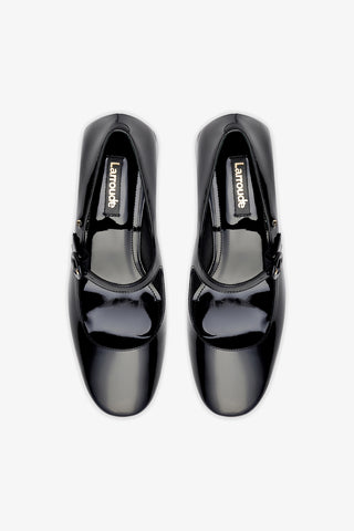 Blair Block Pump In Black Patent