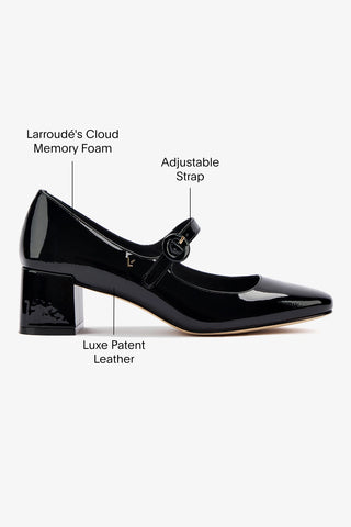 Blair Block Pump In Black Patent