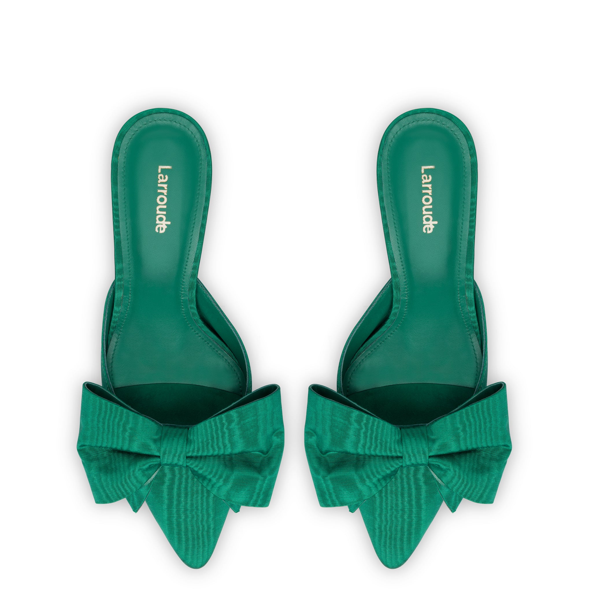 Mini Elle Pump In Emerald Fabric