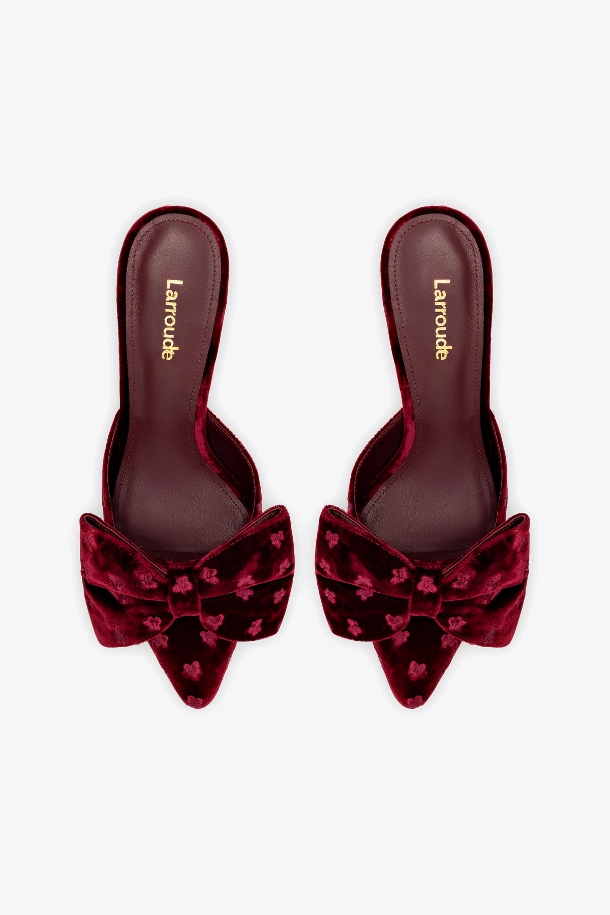 Mini Elle Pump In Wine Velvet