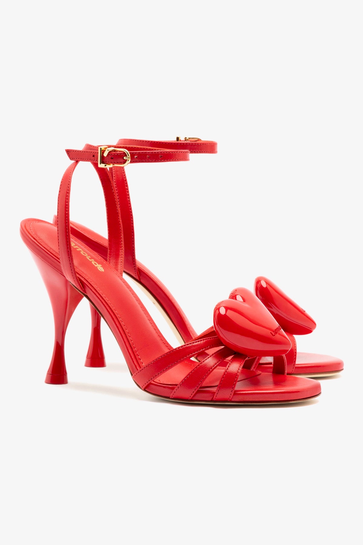 Amore Sandal in Scarlet Leather