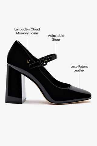 Blair Hi Pump In Black Patent Leather