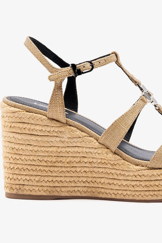 Sandália Espadrille Hana Ráfia Bege Womens - Shoes - Sandals Larroudé