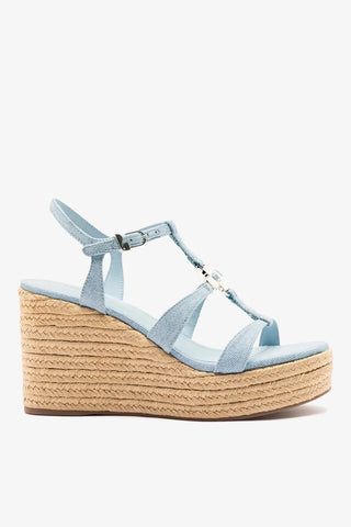 Sandália Espadrille Hana Jeans Azul Womens - Shoes - Sandals Larroudé