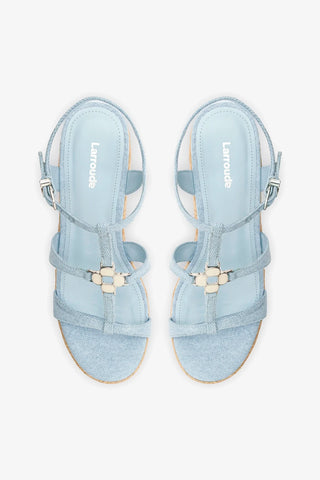 Sandália Espadrille Hana Jeans Azul Womens - Shoes - Sandals Larroudé