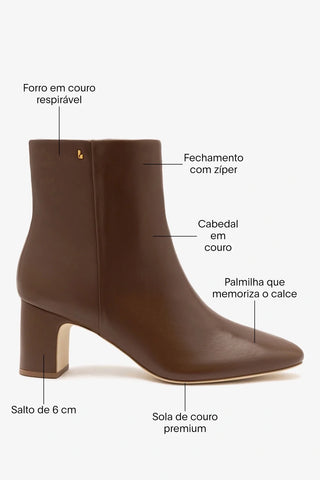 Bota Gloria Couro Marrom ABC