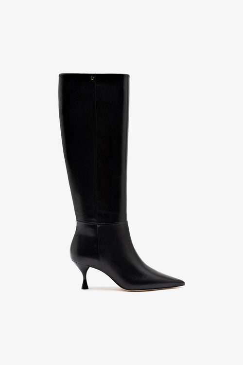 Bota Georgia Couro Preto Larroudé