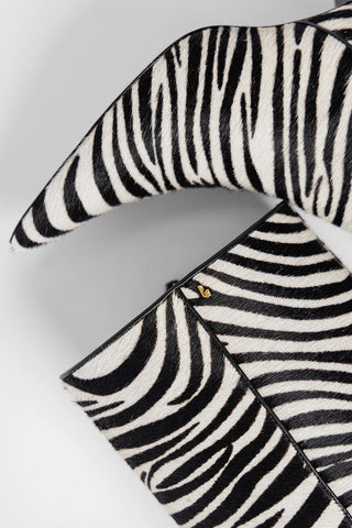 Bota Georgia Couro Zebra Boot Larroudé