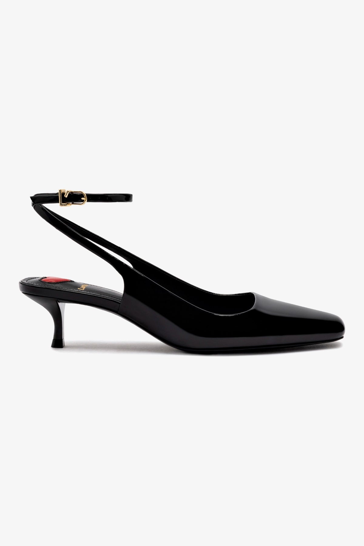 Amal Pump In Black Patent Leather