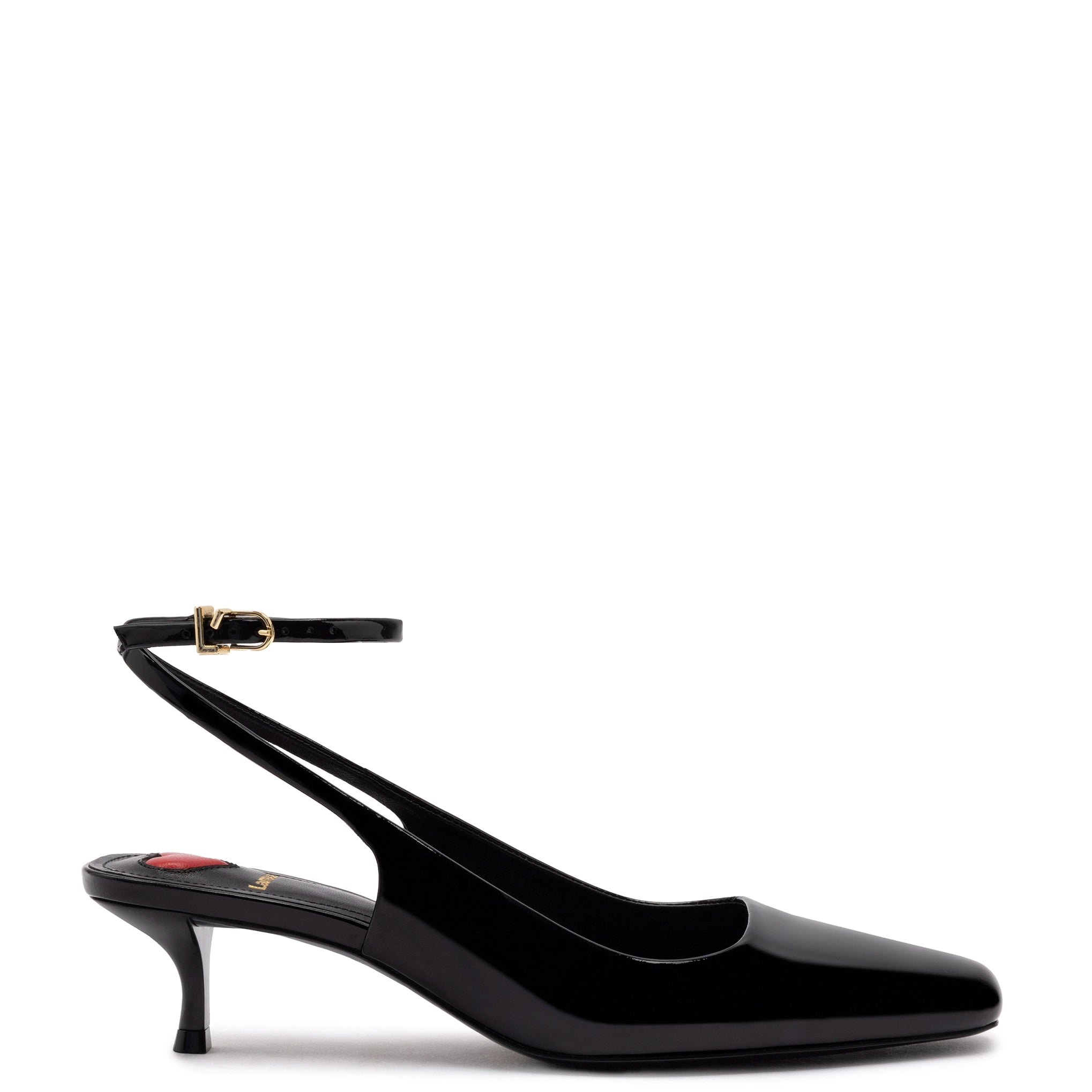 Amal Pump In Black Patent Leather