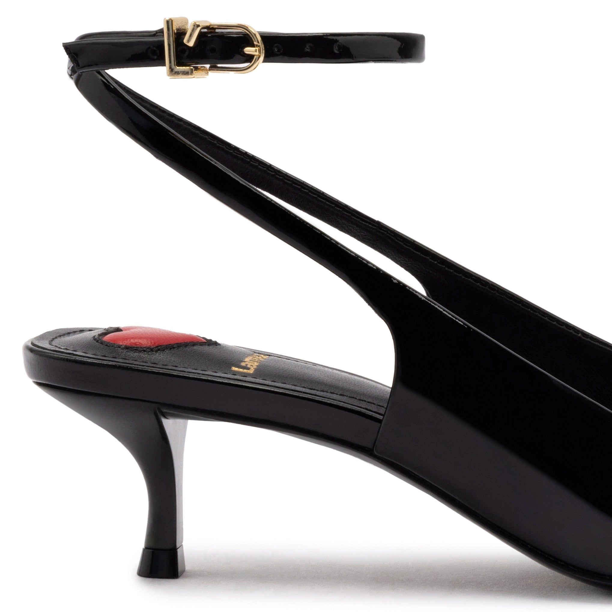 Amal Pump In Black Patent Leather