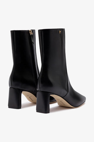 Bota Alexis Couro Preto Boot Larroudé