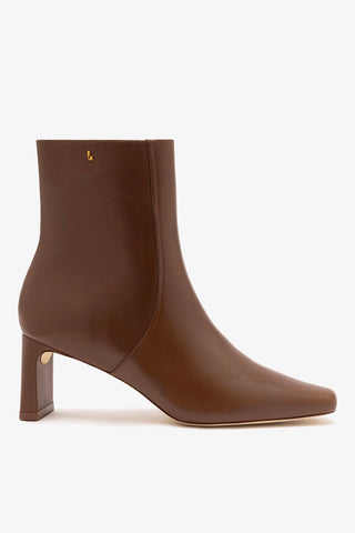 Bota Alexis Couro Marrom Boot Larroudé