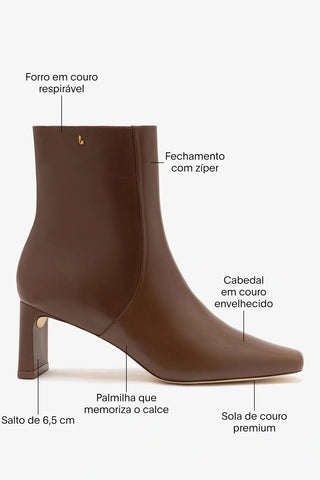 Bota Alexis Couro Marrom ABC