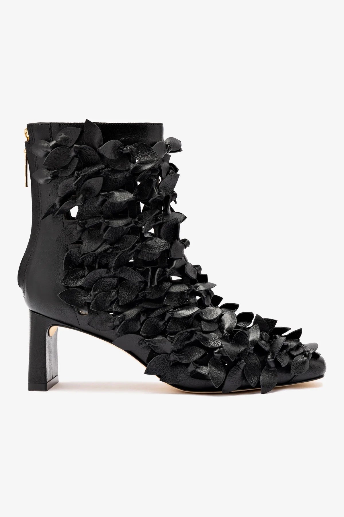 Larroude x Jonathan Cohen Alexis Bootie In Black Leather