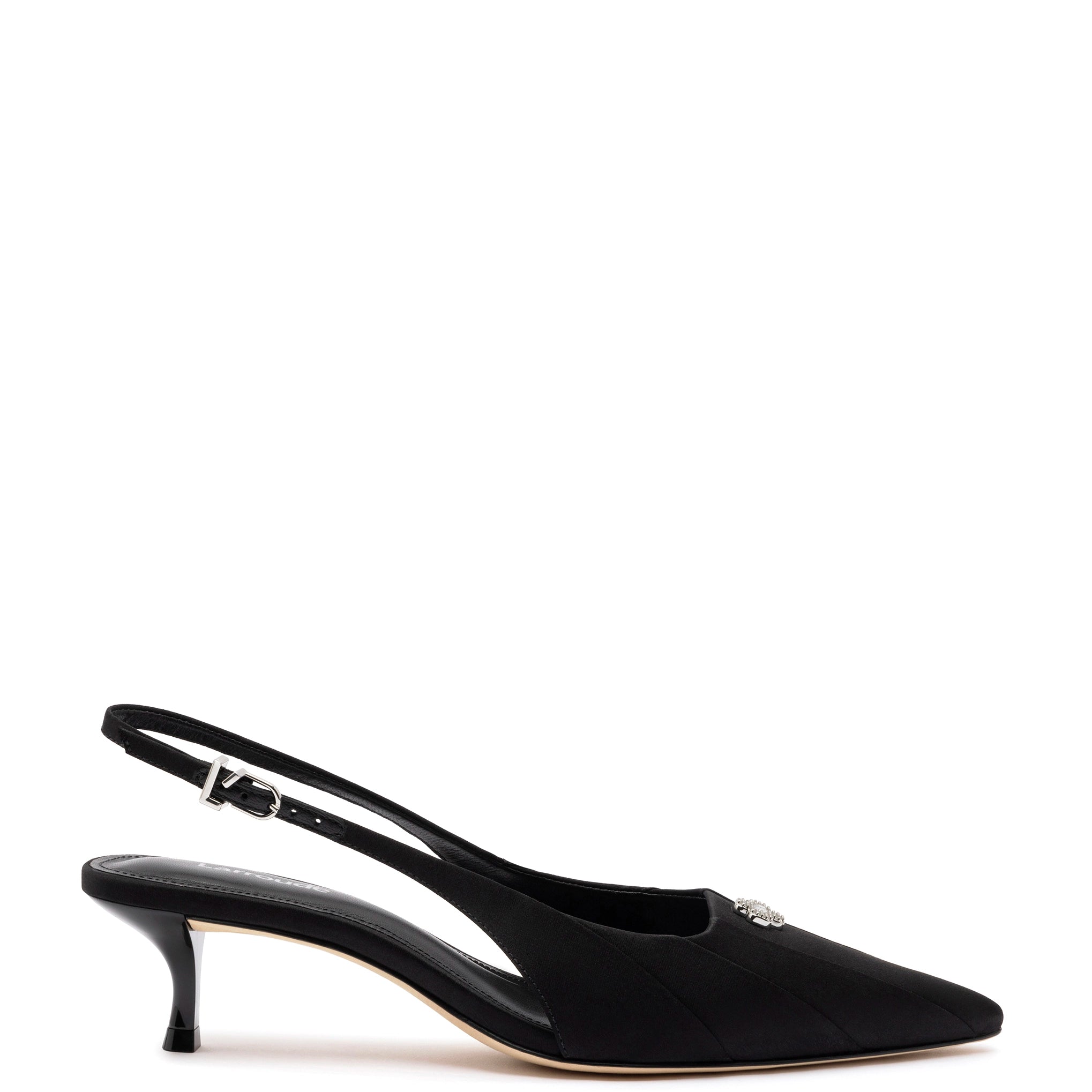 Maxine Pump In Black Fabric