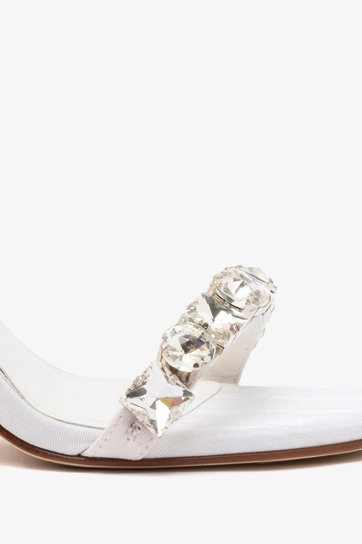 Calypso Sandal In White Fabric