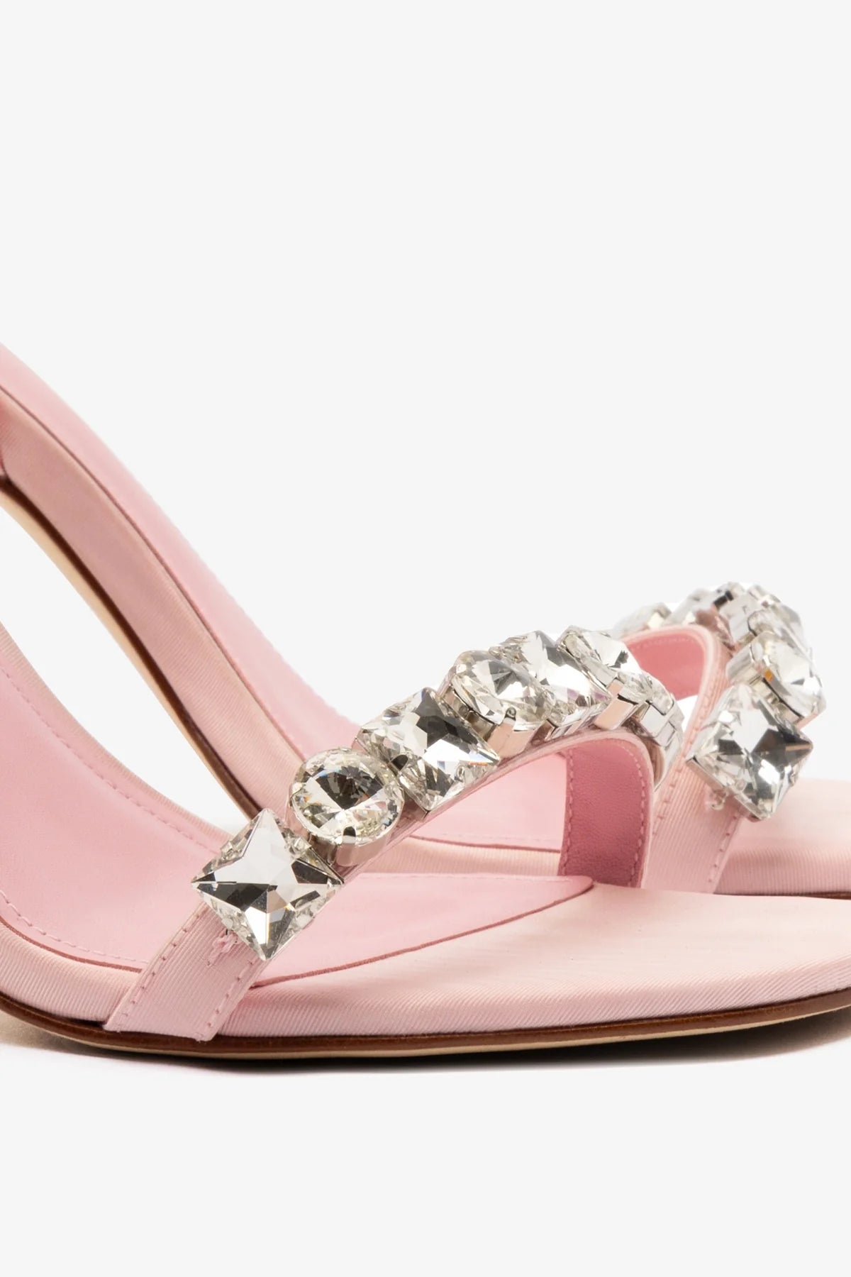 Larroudé for LoveShackFancy Calypso Sandal In Pink Fabric