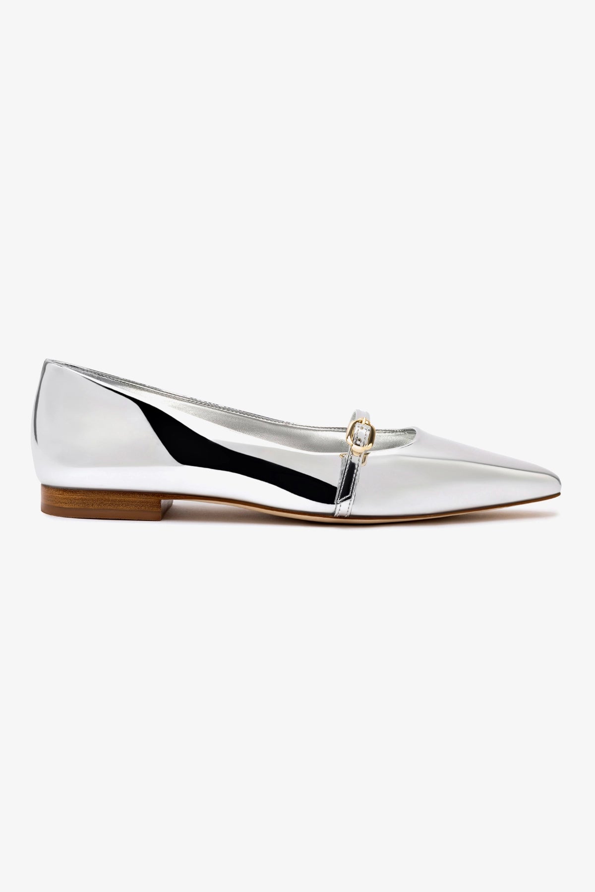 Irene Flat In Silver Specchio