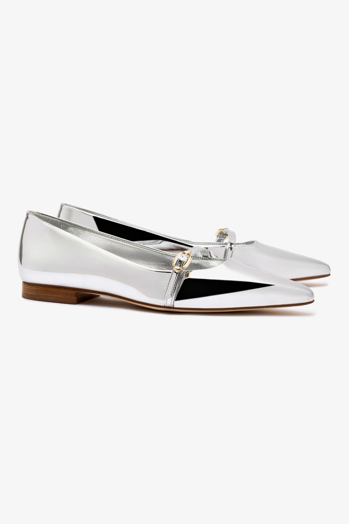 Irene Flat In Silver Specchio