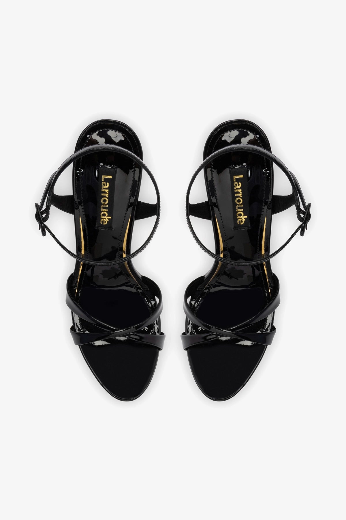 Angelina Sandal In Black Patent Leather