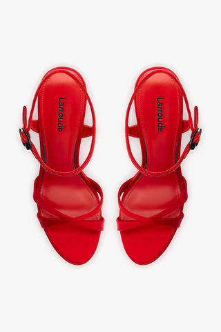 Sandália Angelina Cetim Vermelho Womens - Shoes - Sandals Larroudé