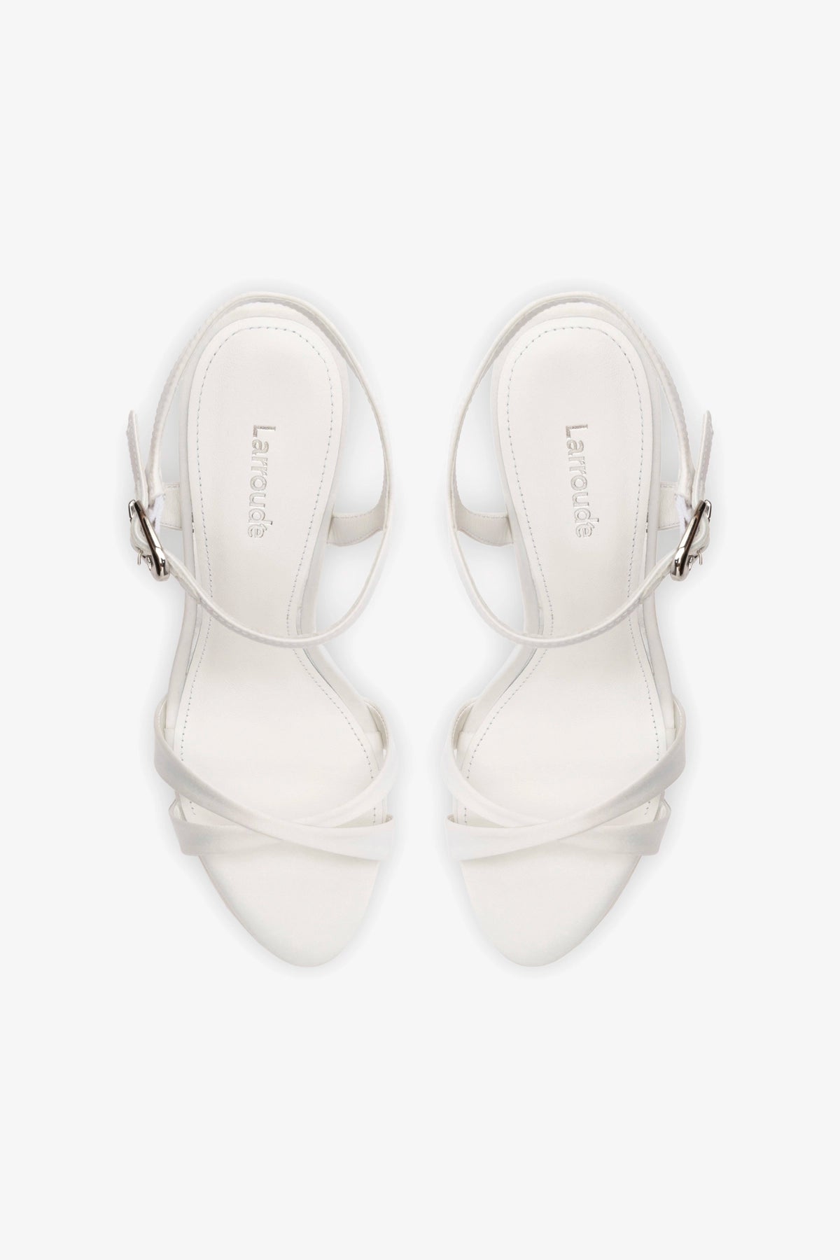 Angelina Sandal In White Satin