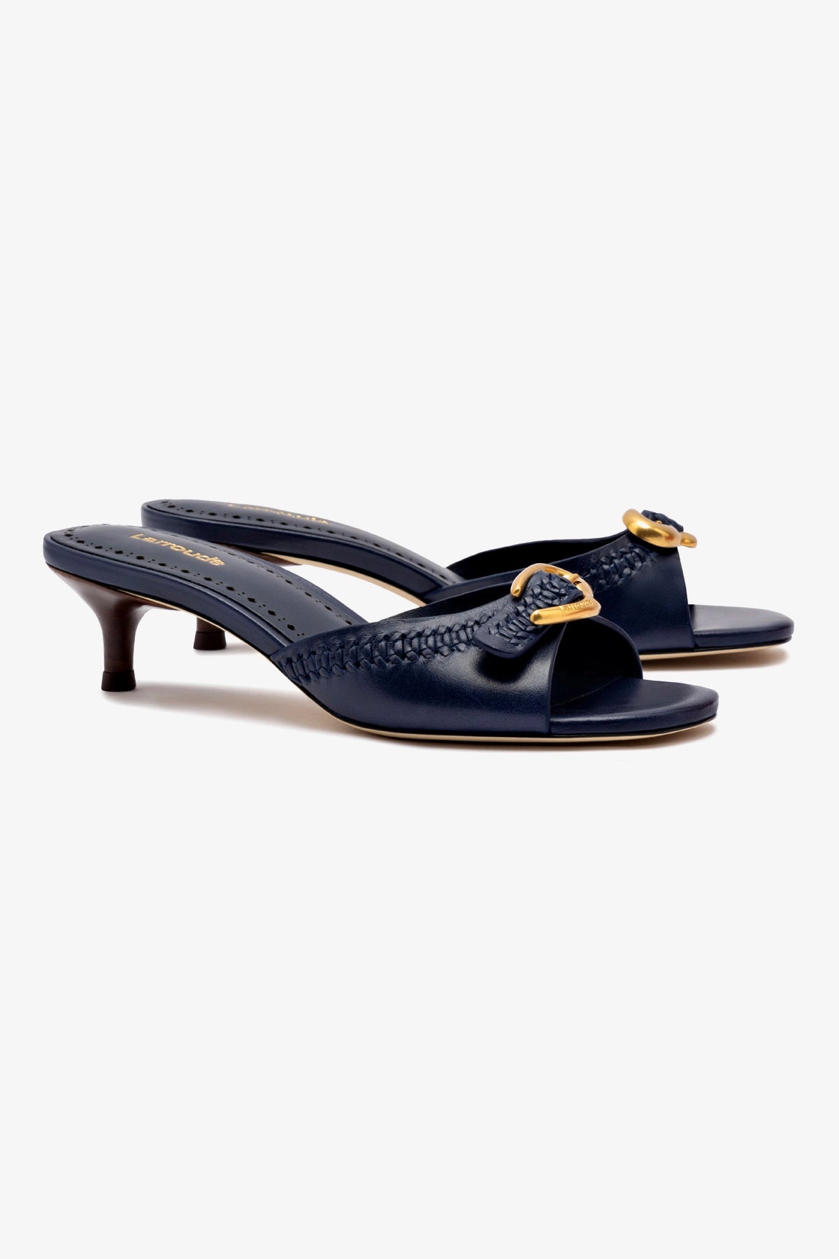 Verona Mule In Navy Leather